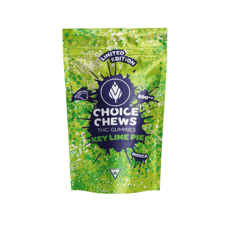 Choice Chews Key Lime Pie 200mg THC gummies pack