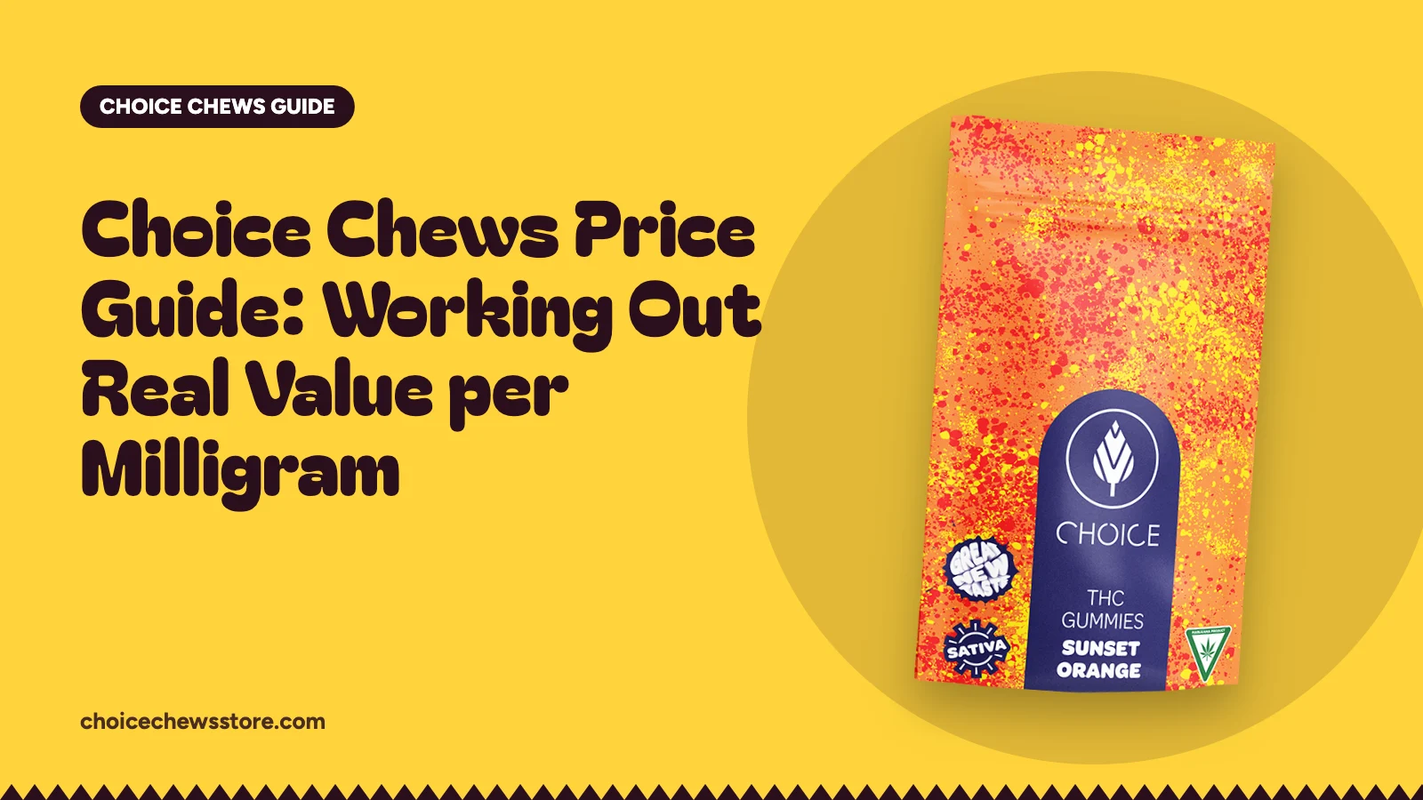 Choice Chews Price Guide: Working Out Real Value per Milligram, Choice Chews guide